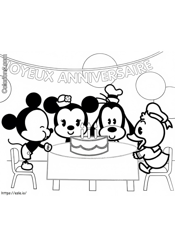 Free Printable Disney Cuties coloring page