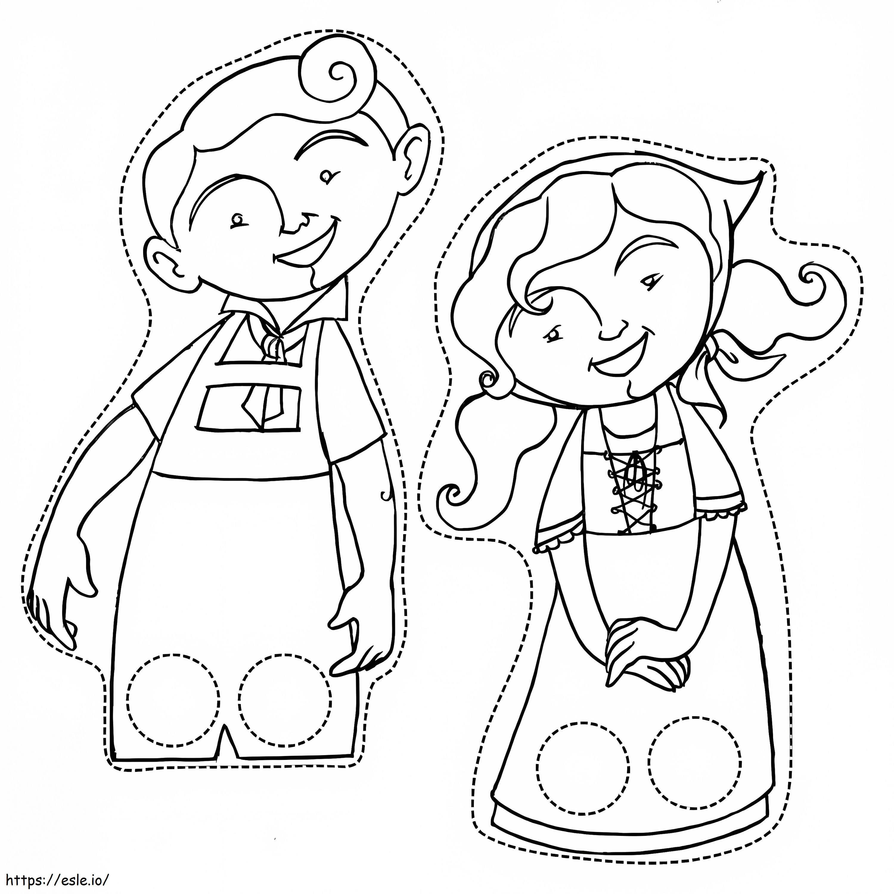 Finger Puppets coloring page