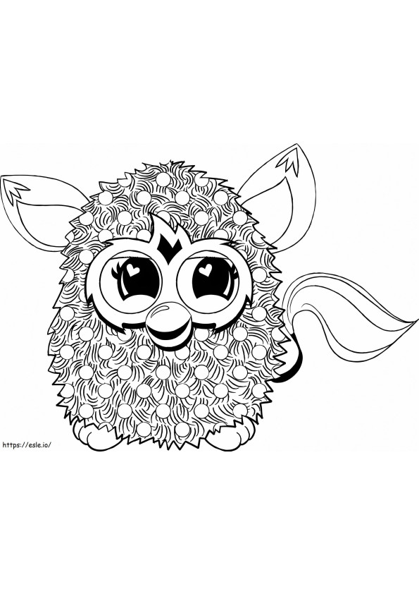 Furby Smiling coloring page