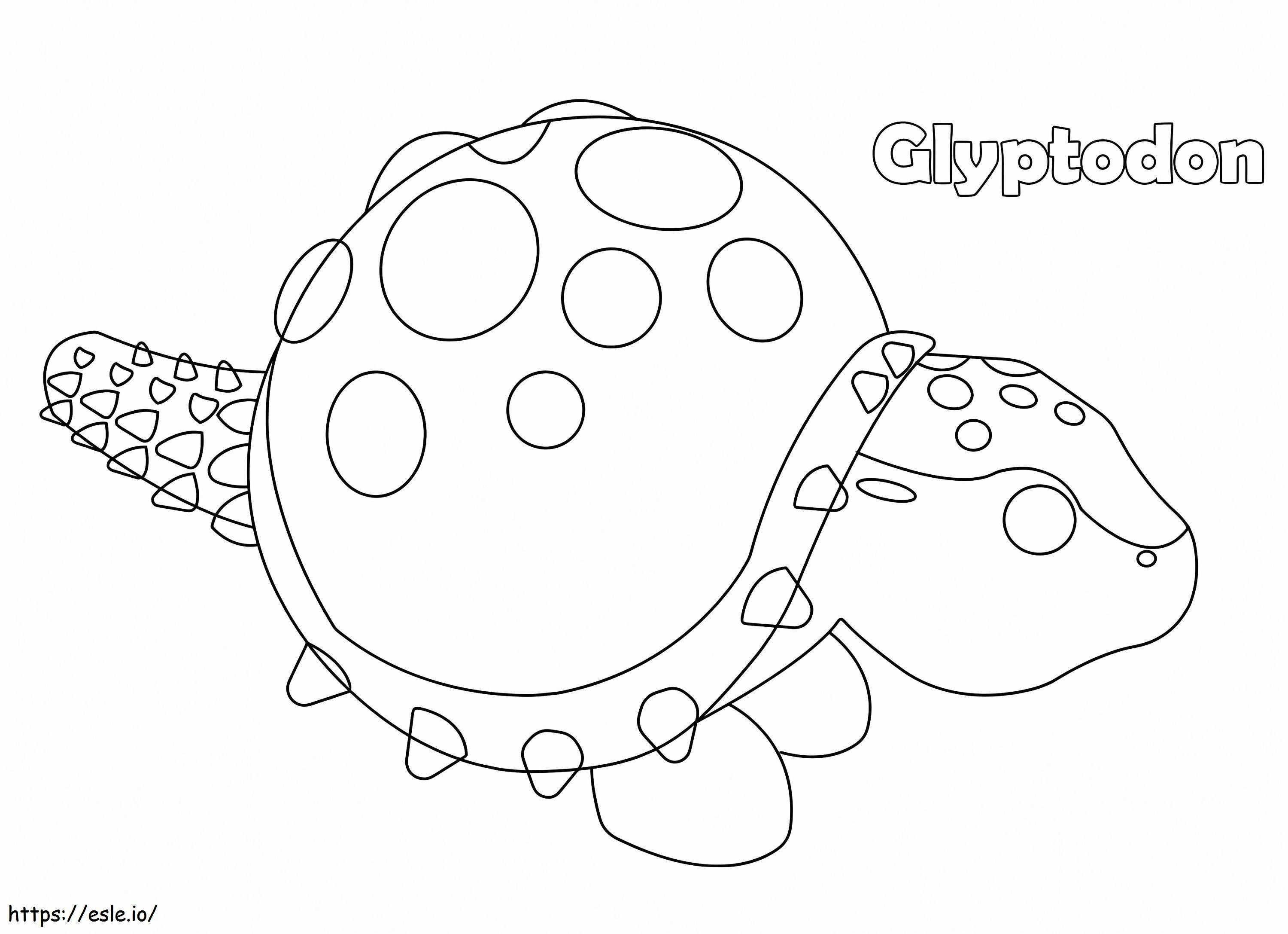 Glyptodon Adopt Me coloring page