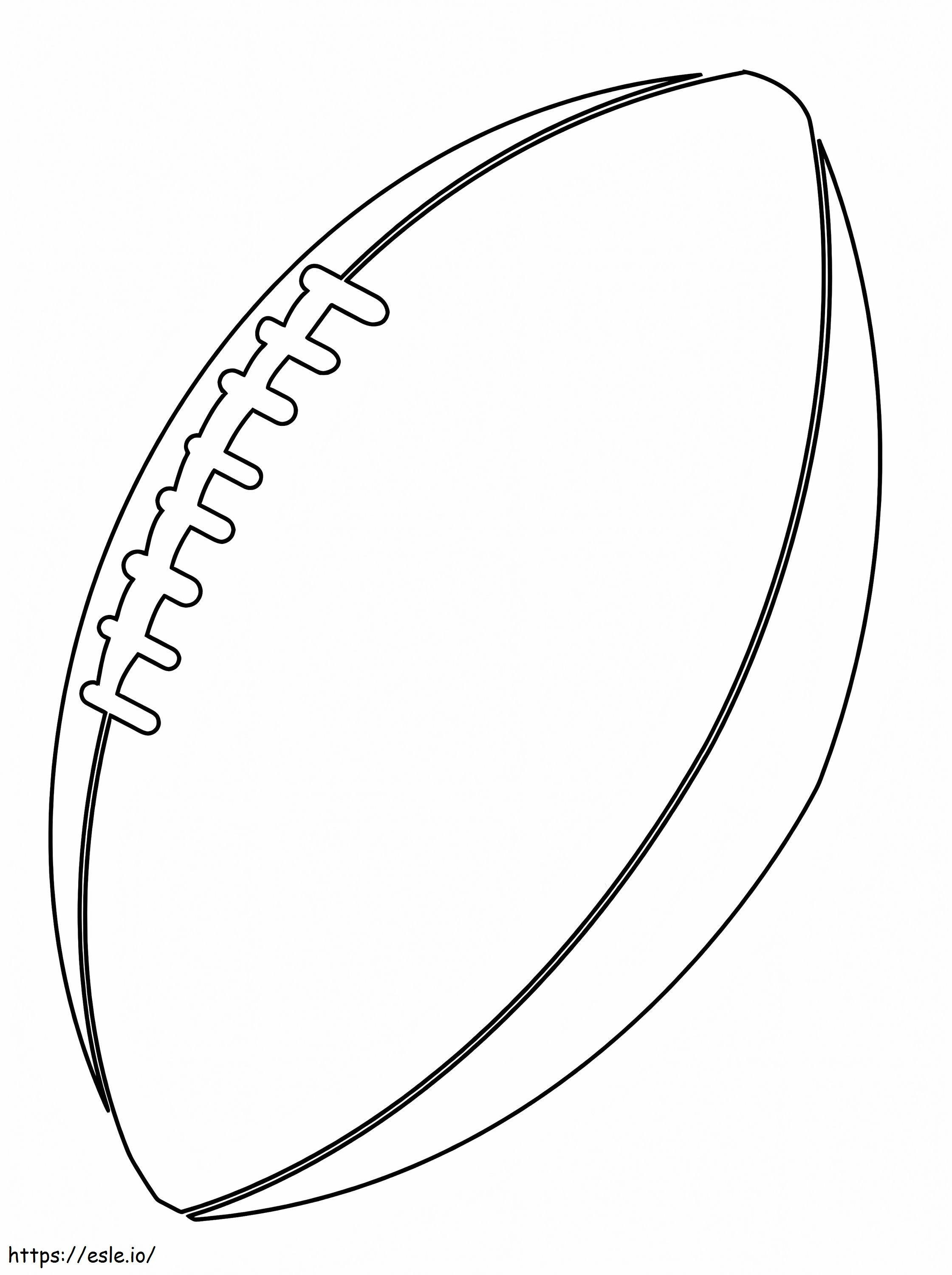 bola de futebol americano para colorir
