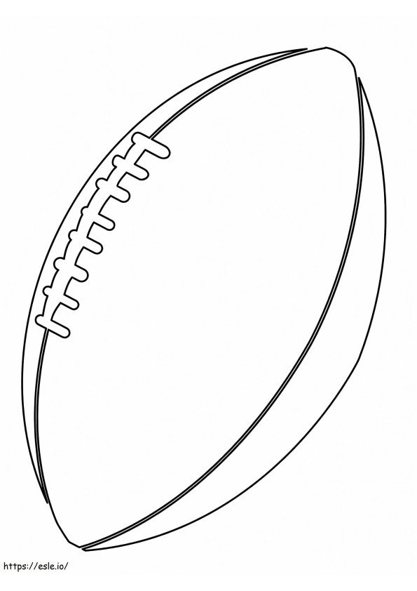 Coloriage Ballon de football américain à imprimer dessin