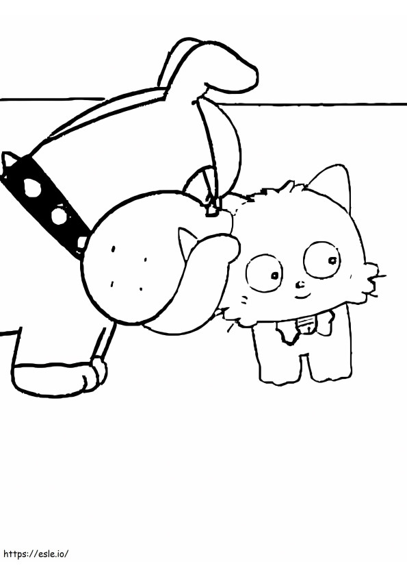 Momo And Bull coloring page