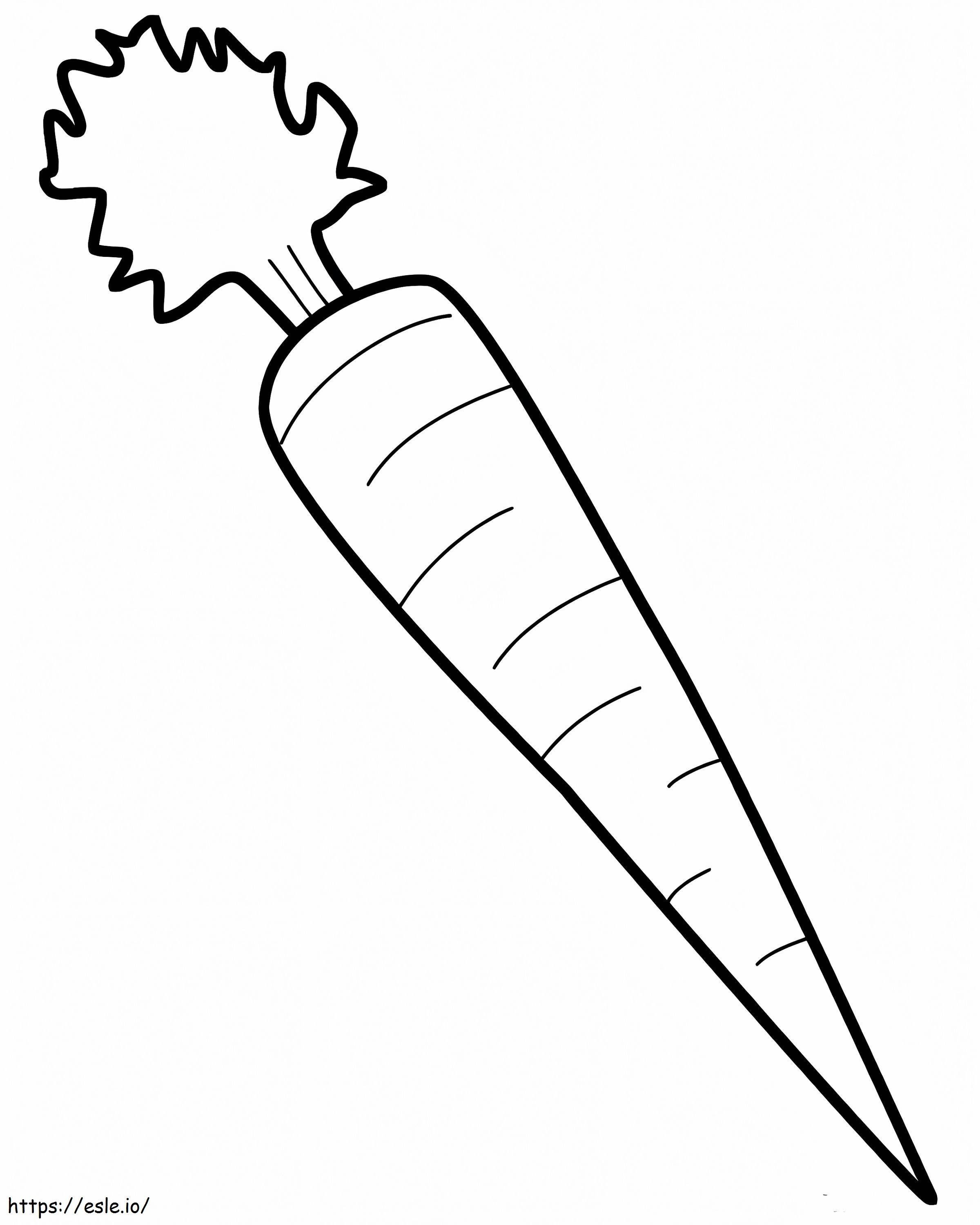Awesome Carrot coloring page