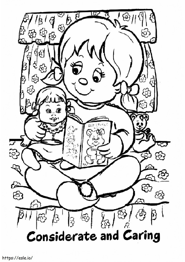Considerate And Caring coloring page