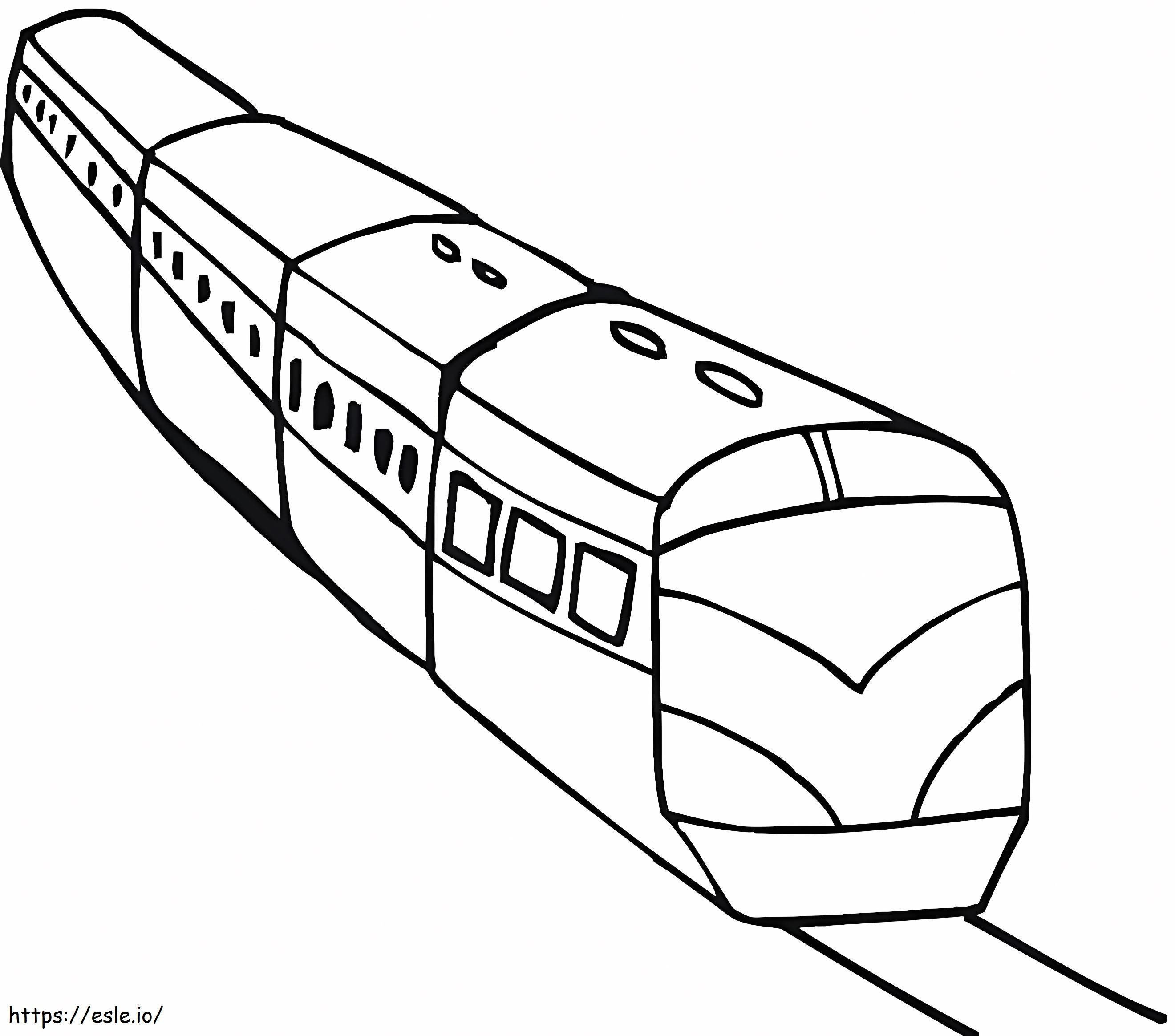 Train 5 coloring page