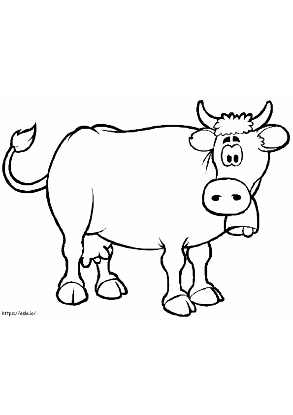Lehmä 9 värityskuva