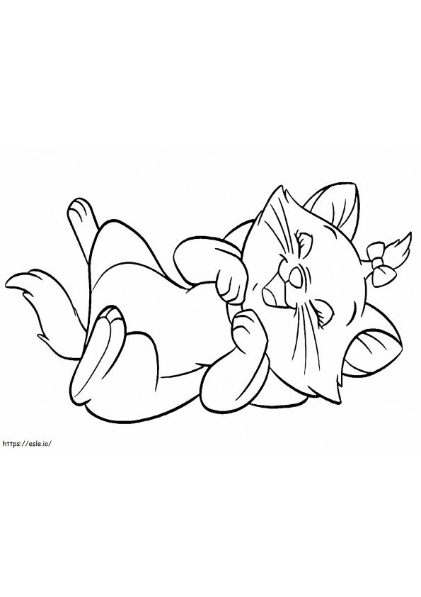 Marie Cat Is Laughing coloring page
