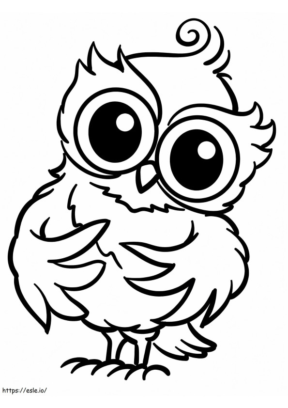 Owl To Color coloring page