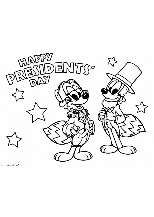 Coloriage Journée des présidents 6 1 à imprimer dessin