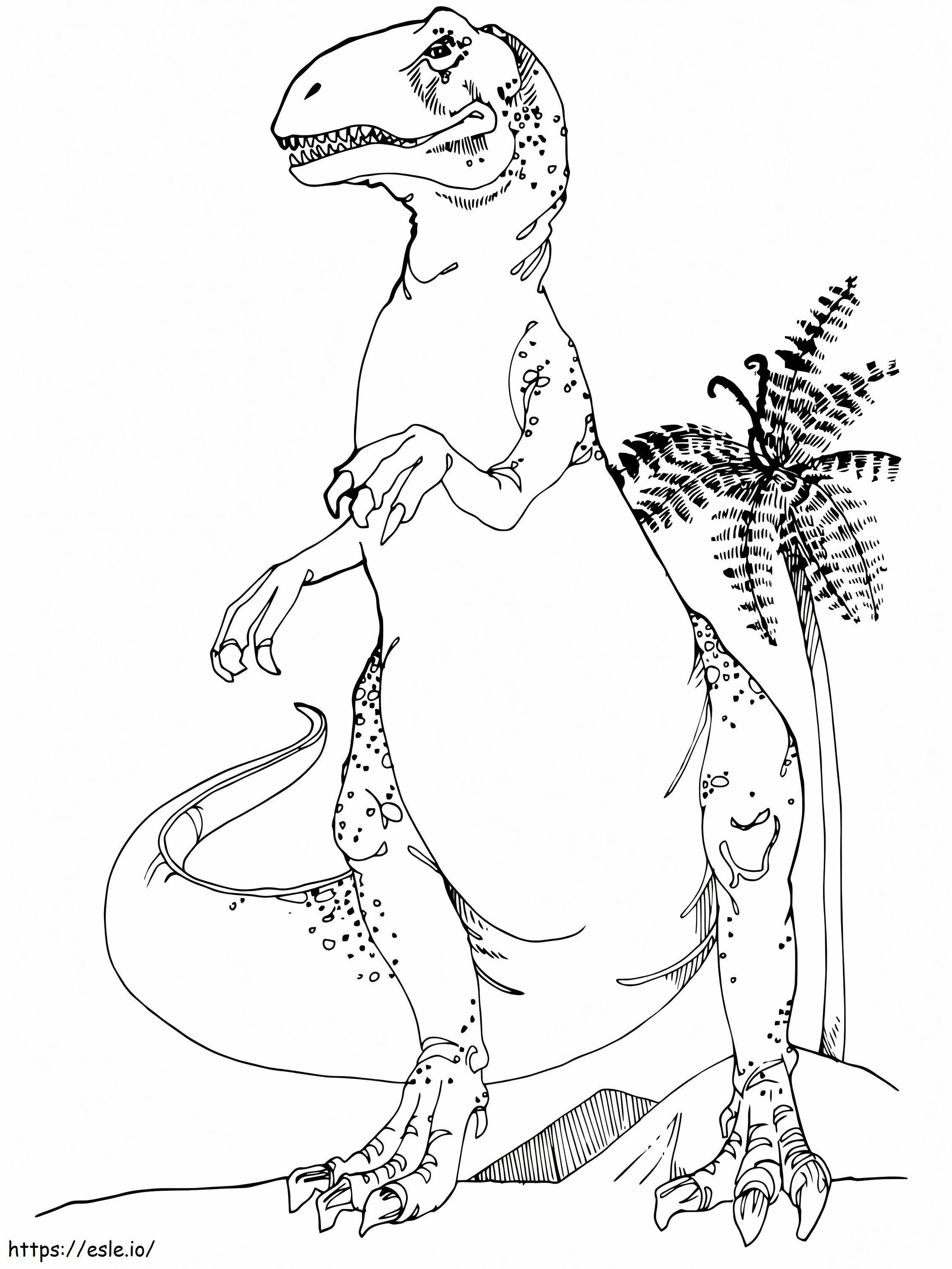 Printable Allosaurus coloring page