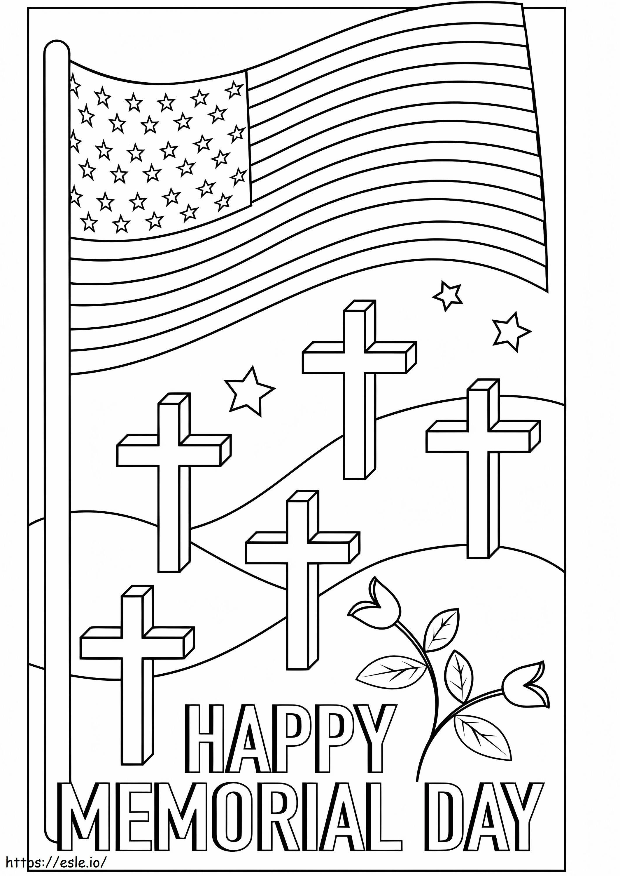 Memorial Day 4 coloring page