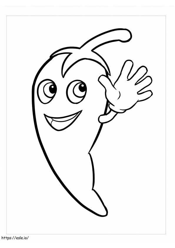 Chili Pepper coloring page