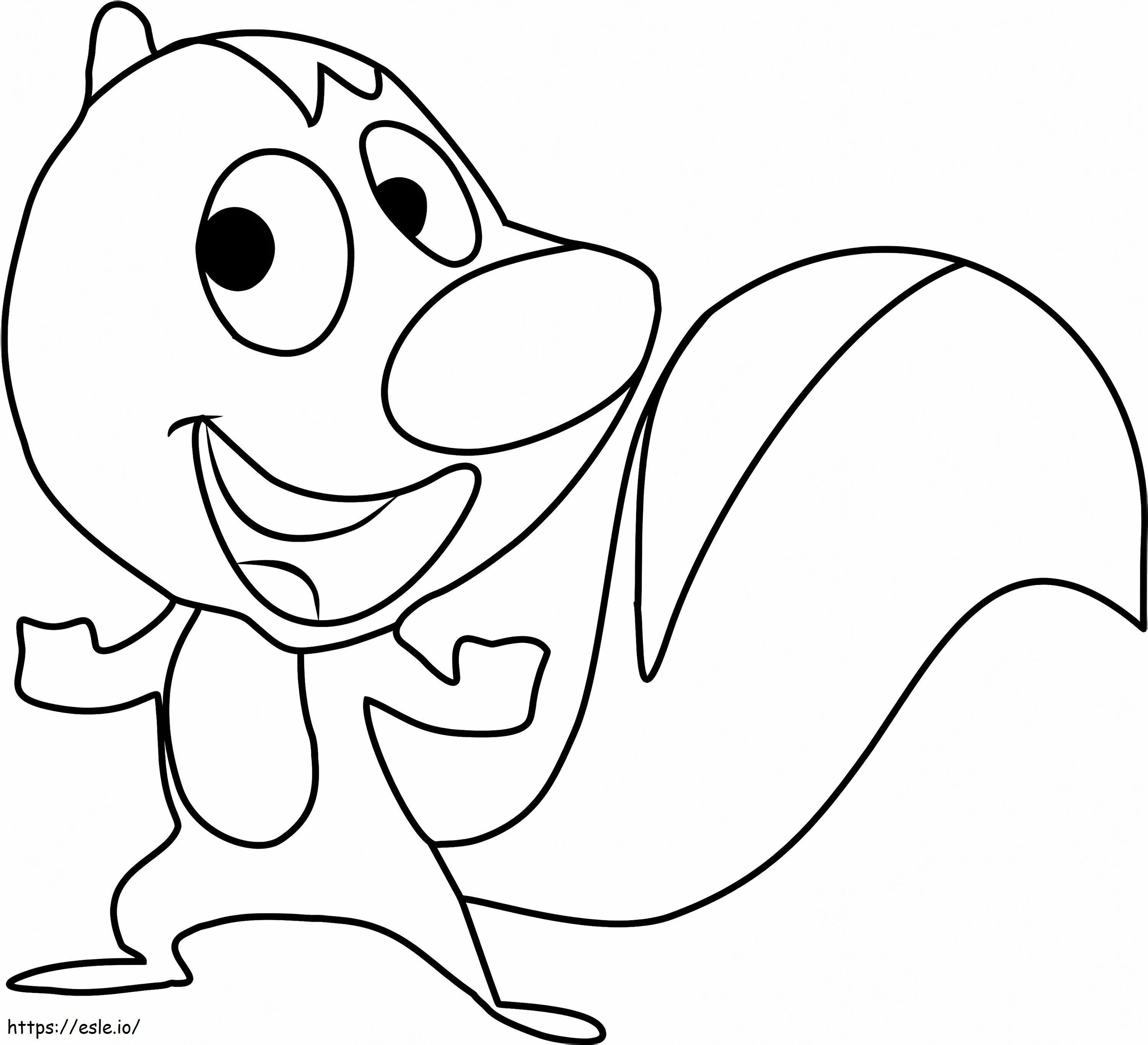Happy Skunk A4 coloring page