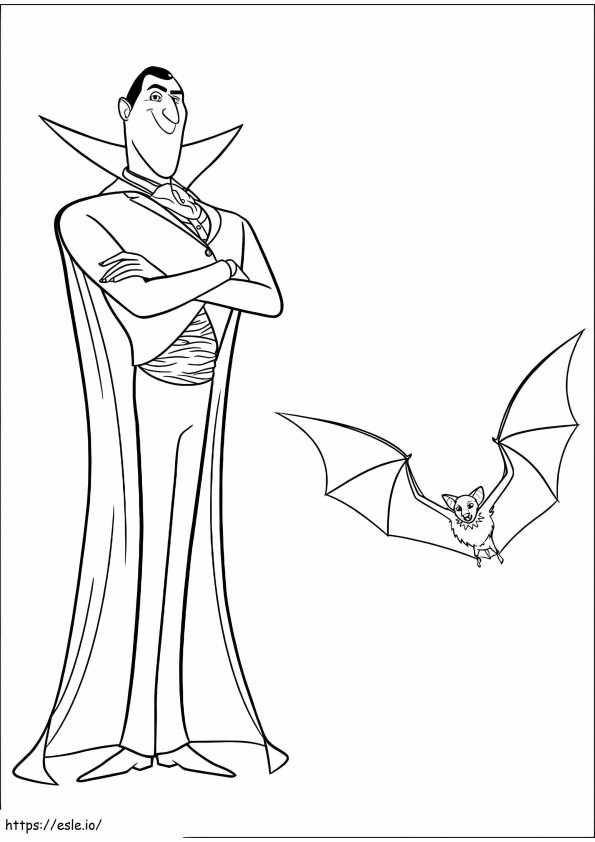 Vampire And Bat coloring page
