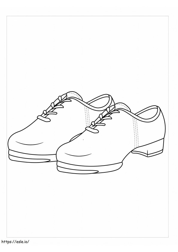 Clogging Shoes coloring page