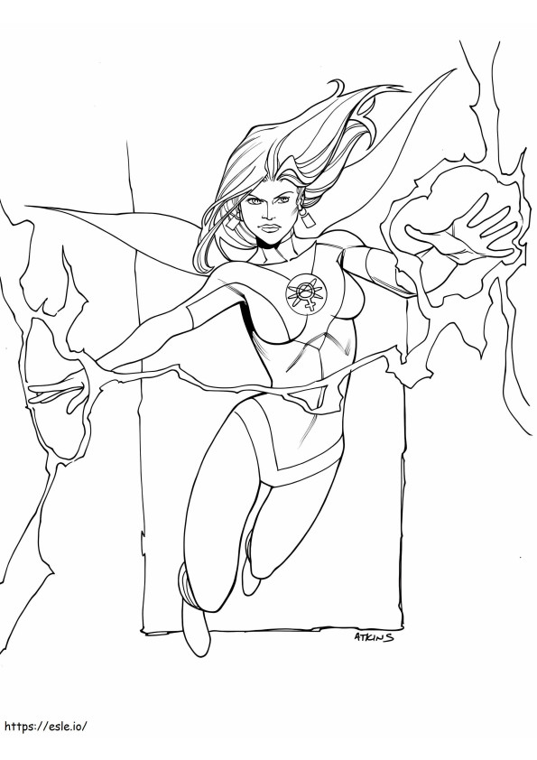 Cool Atom Eve coloring page