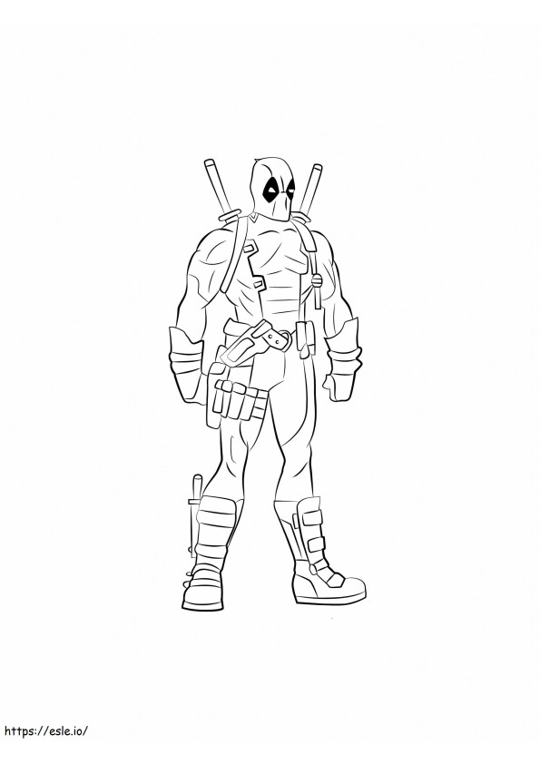 Desenhando Deadpool para colorir