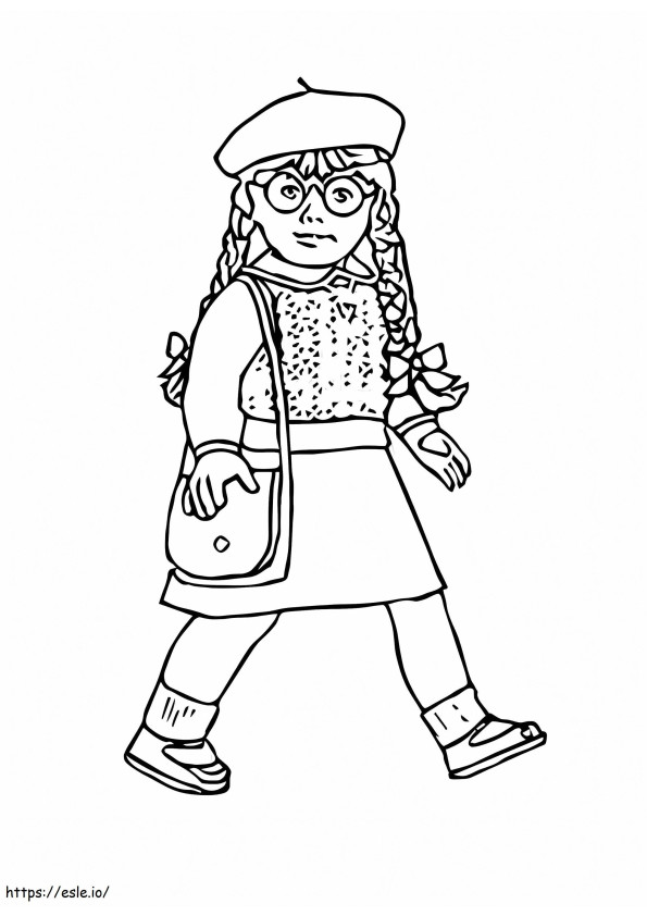 American Girl 3 coloring page