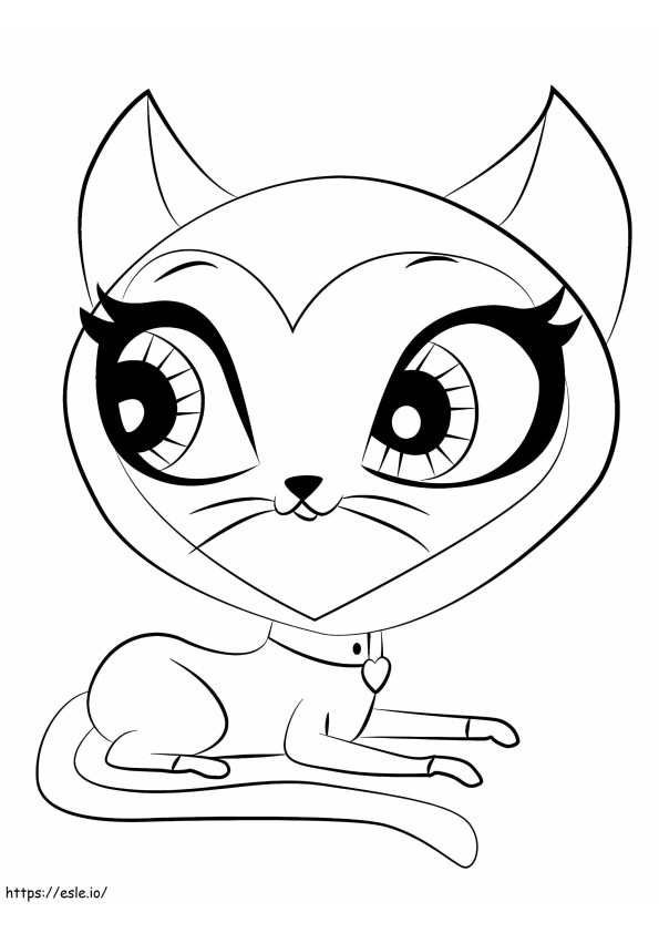  Cum să desenezi pe Scout Kerry din Littlest Pet Shop Pasul 0 de colorat