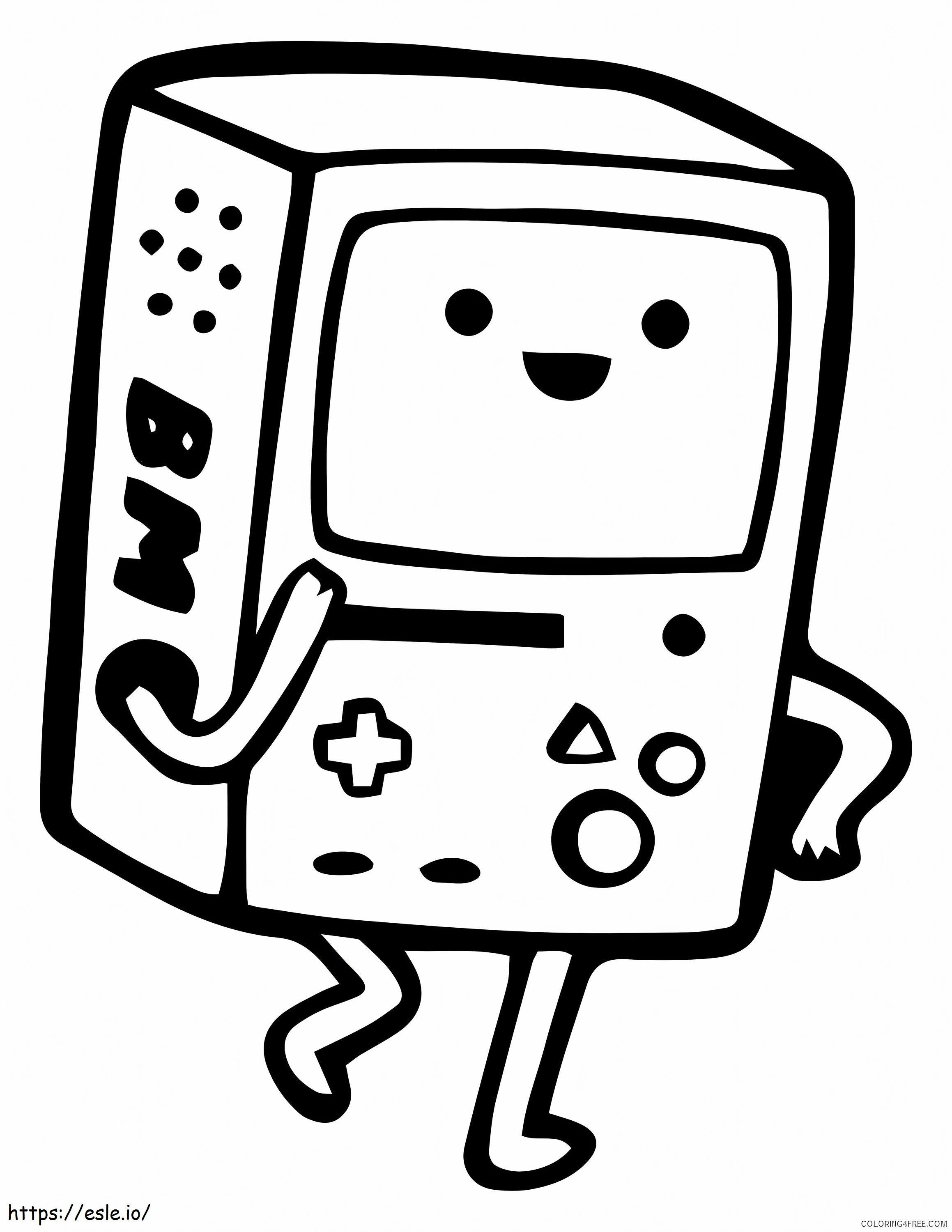 BMO Drawing coloring page