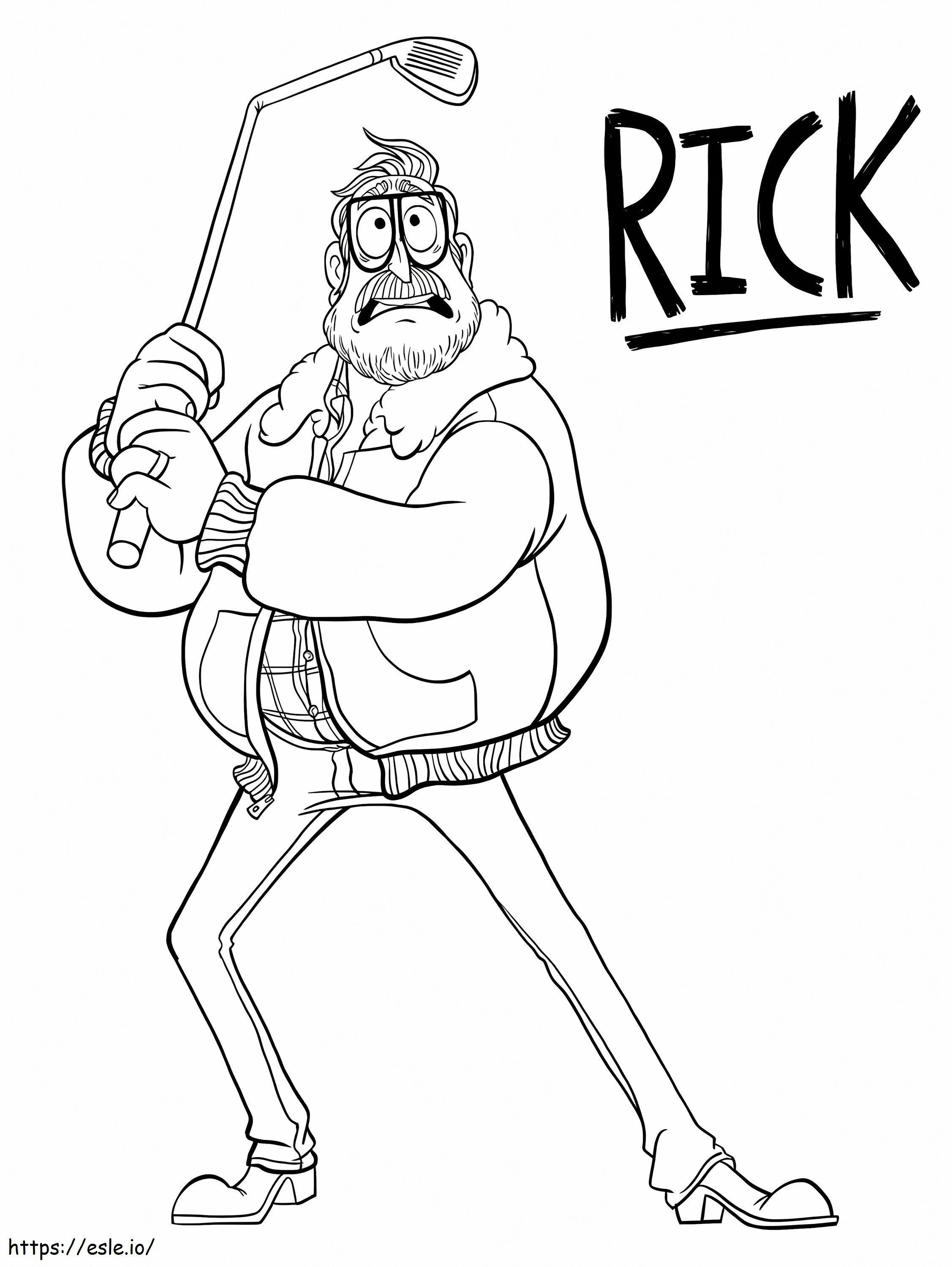 Rick Mitchell coloring page