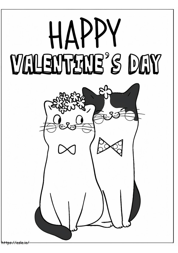 Valentine Card Free Printable coloring page