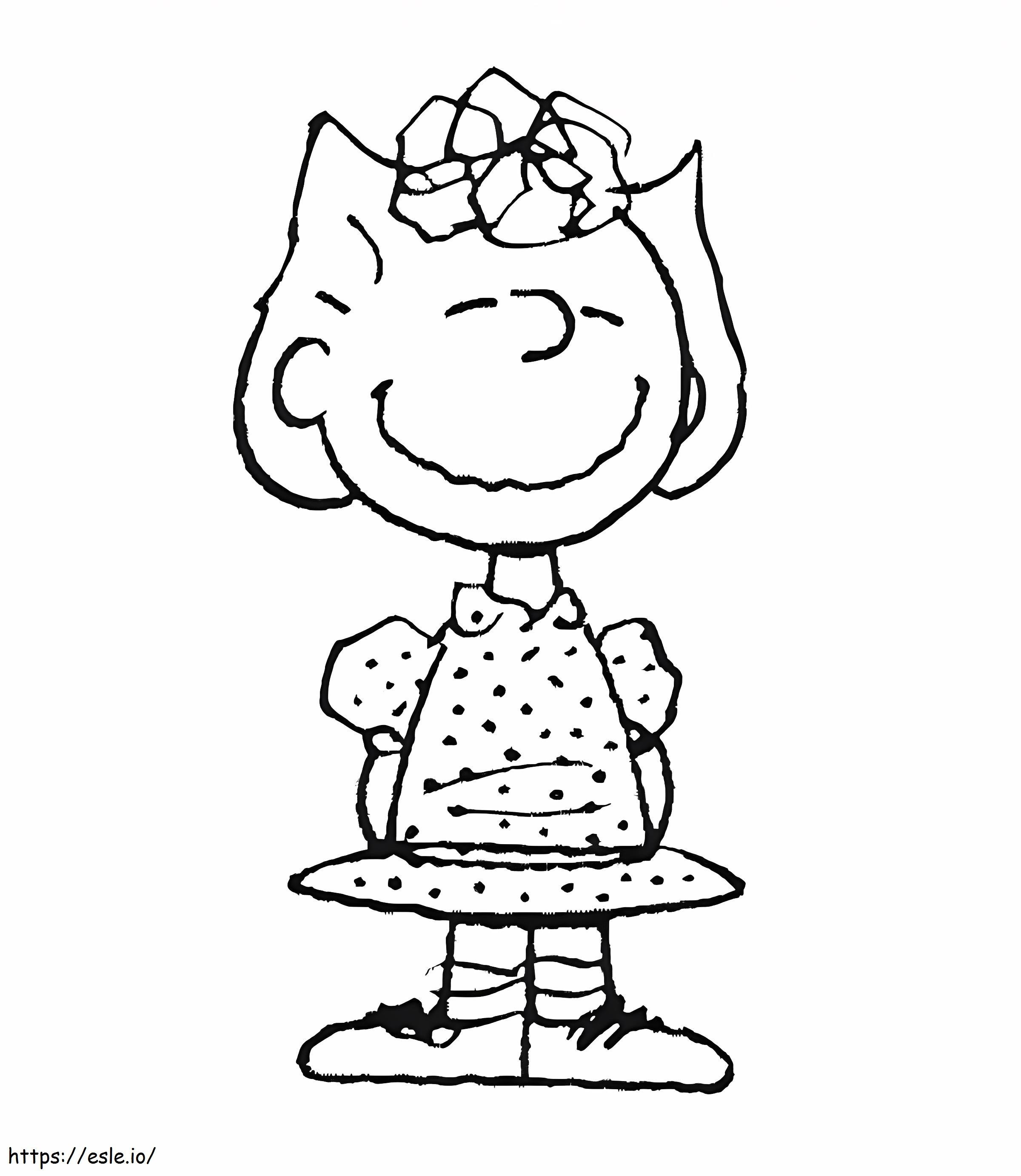 Sally Brown From Peanuts coloring page