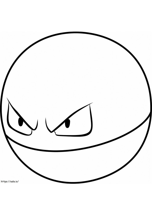 Voltorb Pokemon coloring page