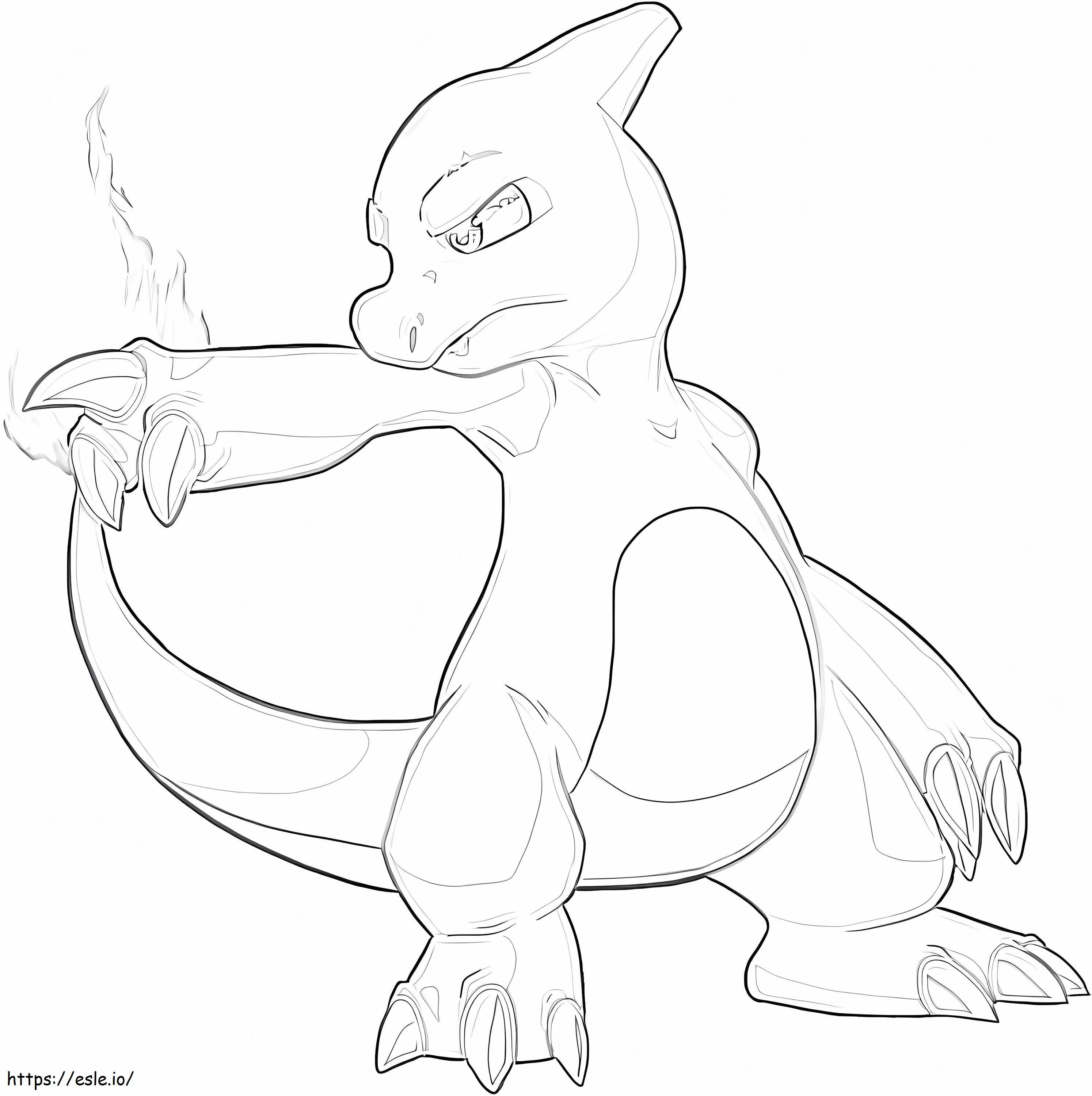 Cool Pokemon Charmeleon coloring page