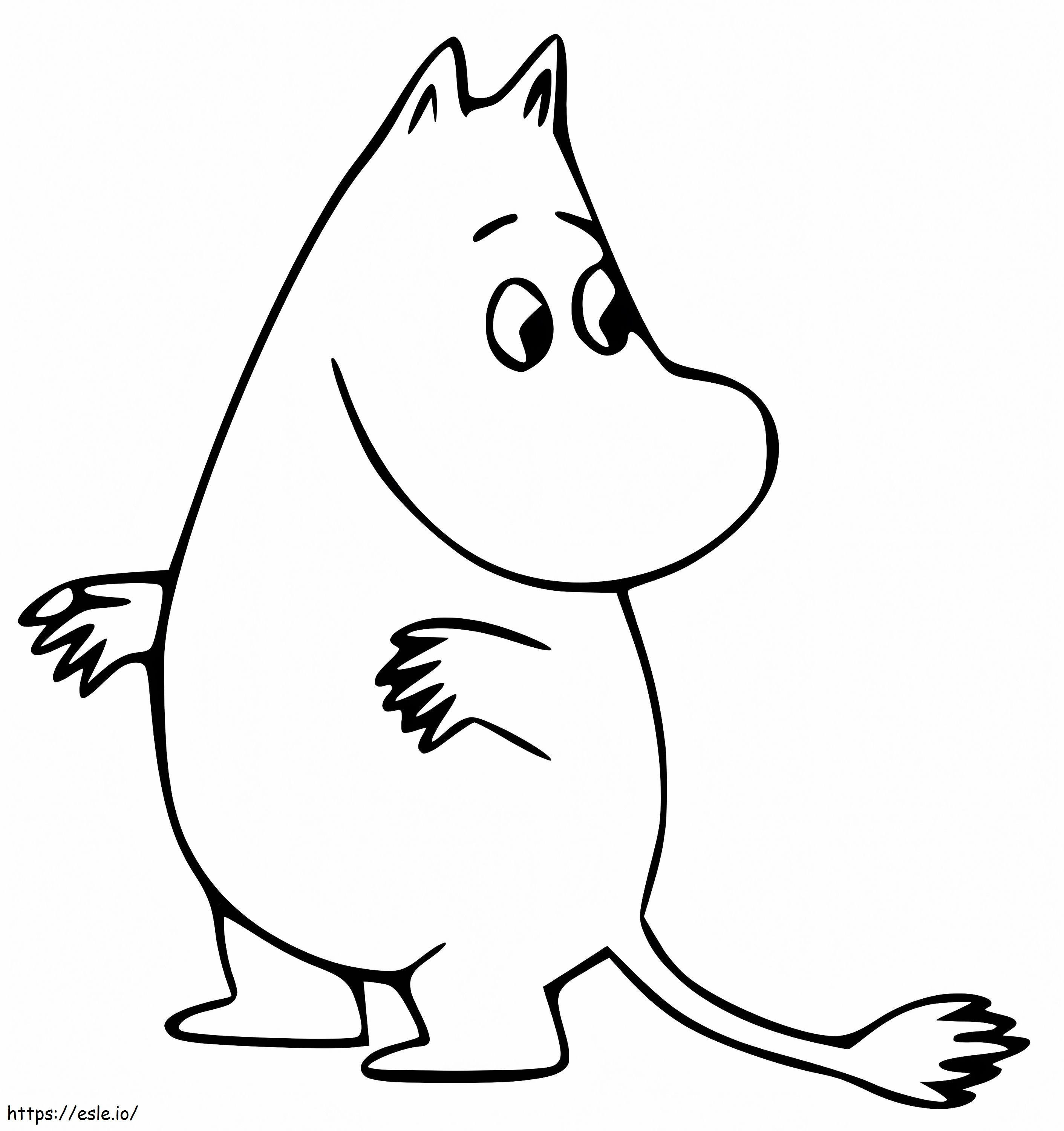 Moomintrol van Moomin kleurplaat kleurplaat