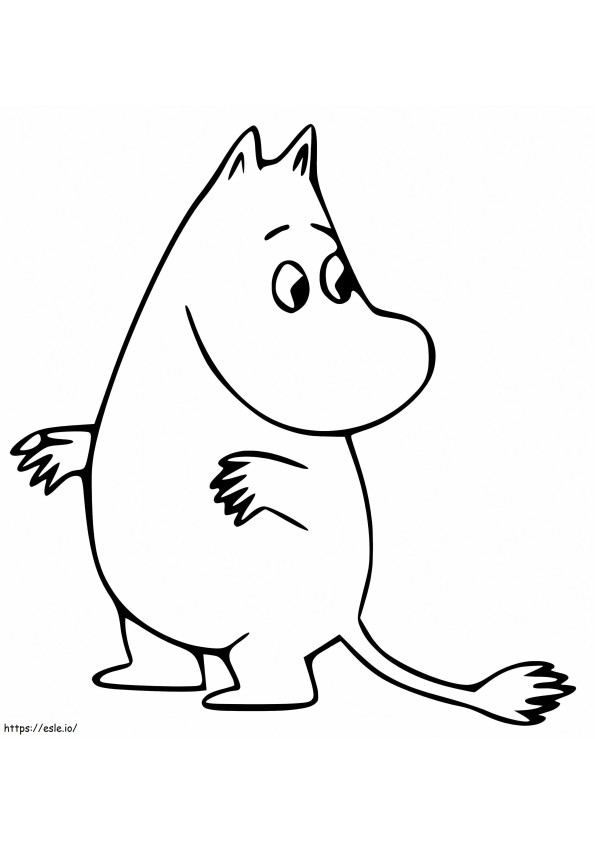 Moomintrol van Moomin kleurplaat