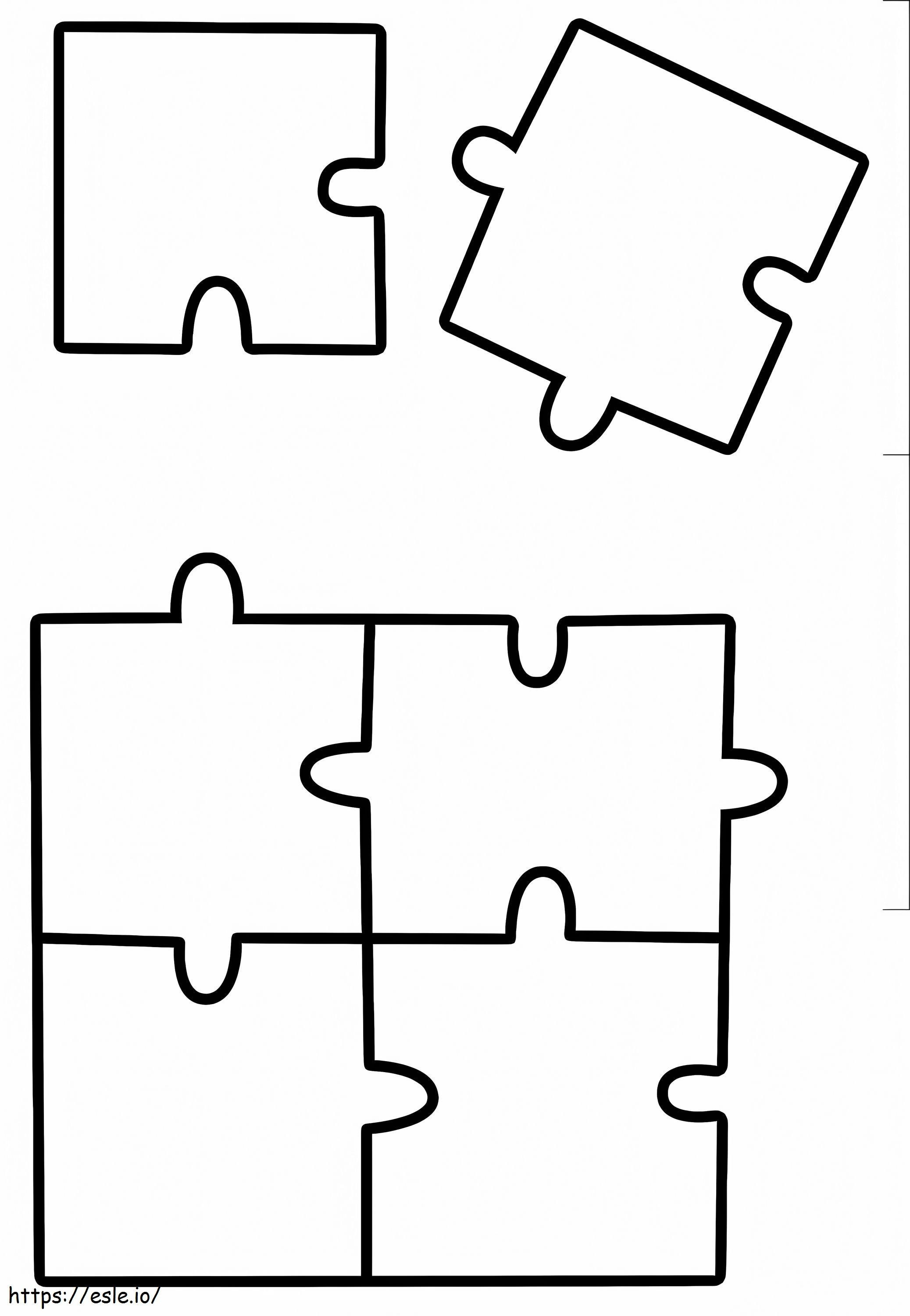 Jigsaw Puzzle pentru a colora de colorat