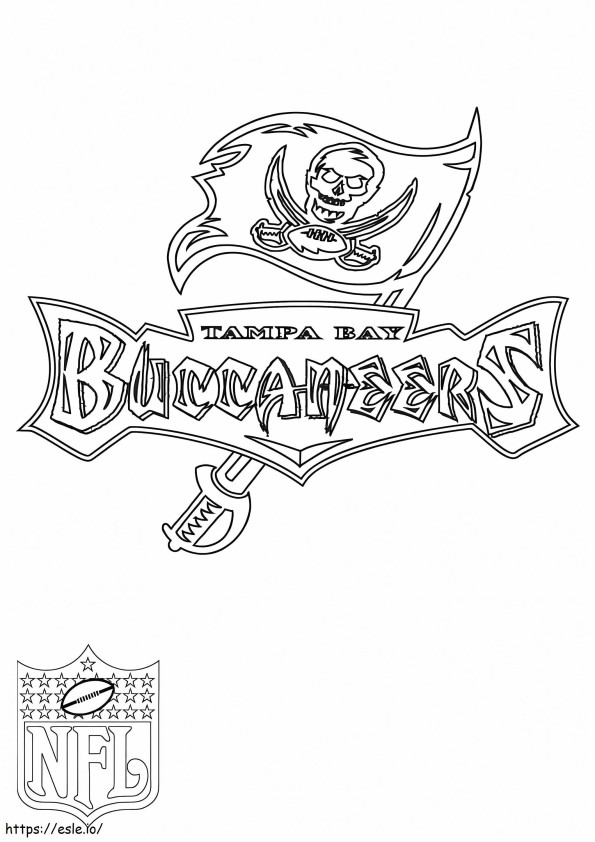 Coloriage NLF Tampa Bay Buccaneers à imprimer dessin