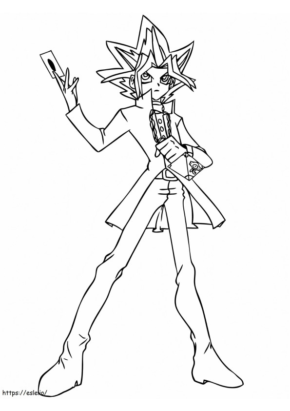 Yu Gi Oh 4 coloring page