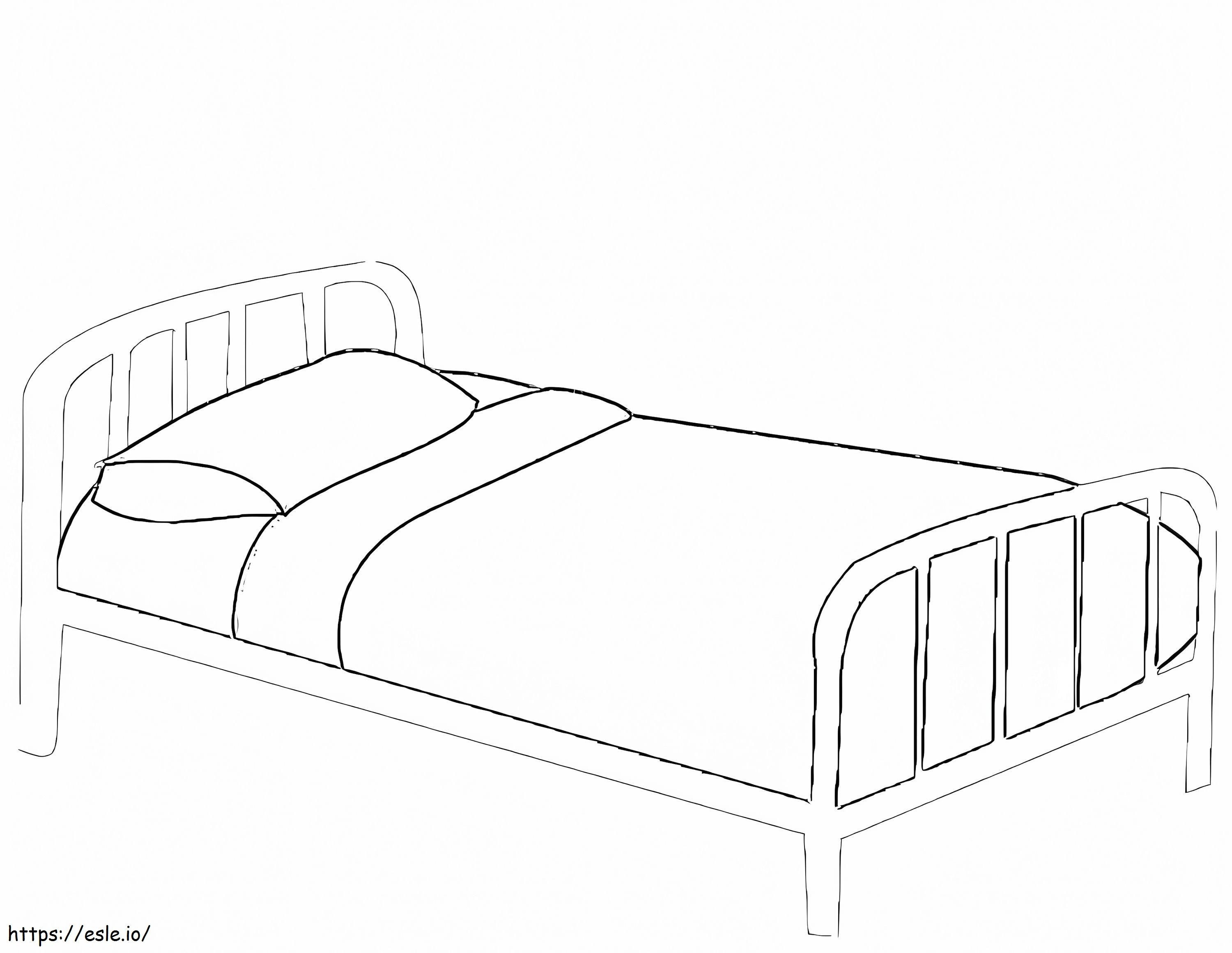Bed 5 coloring page