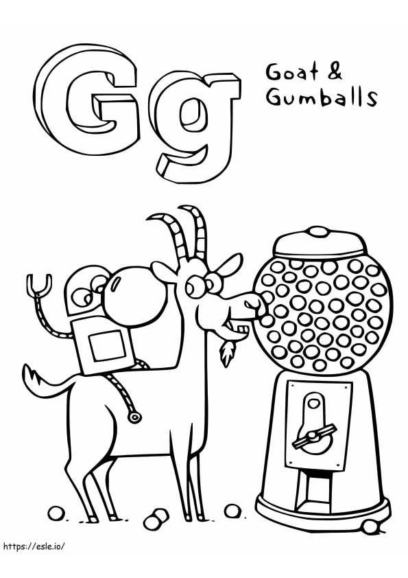 StoryBots Letter G coloring page