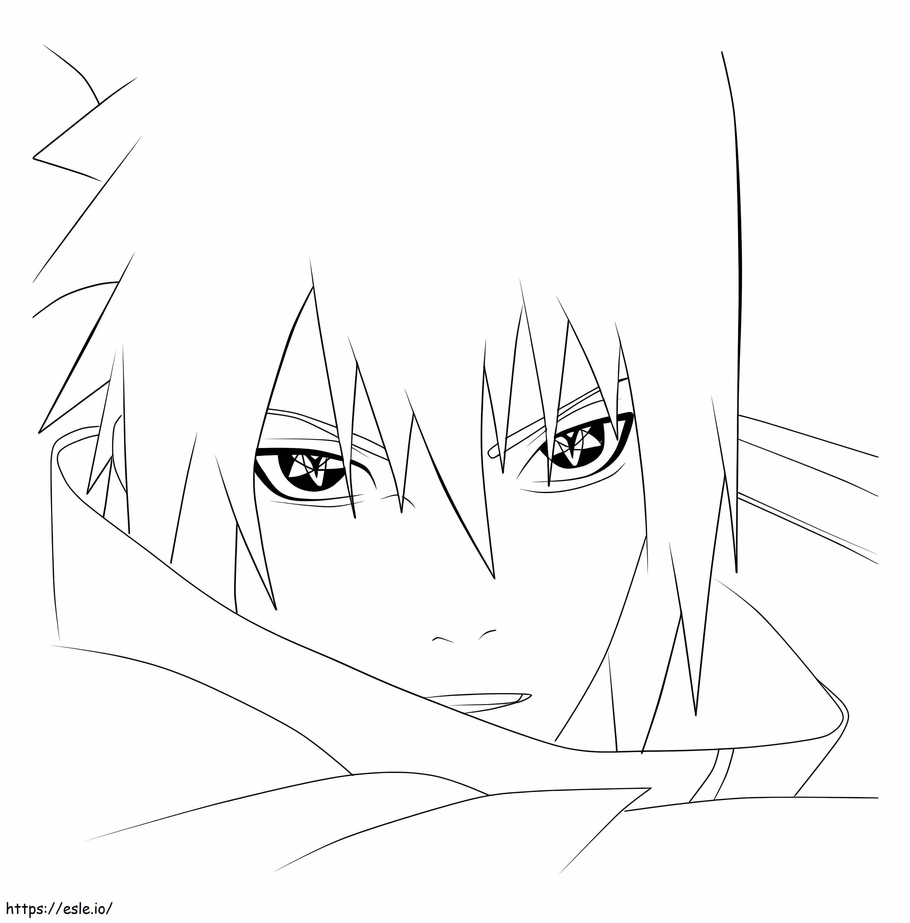 Harika Yüz Sasuke boyama