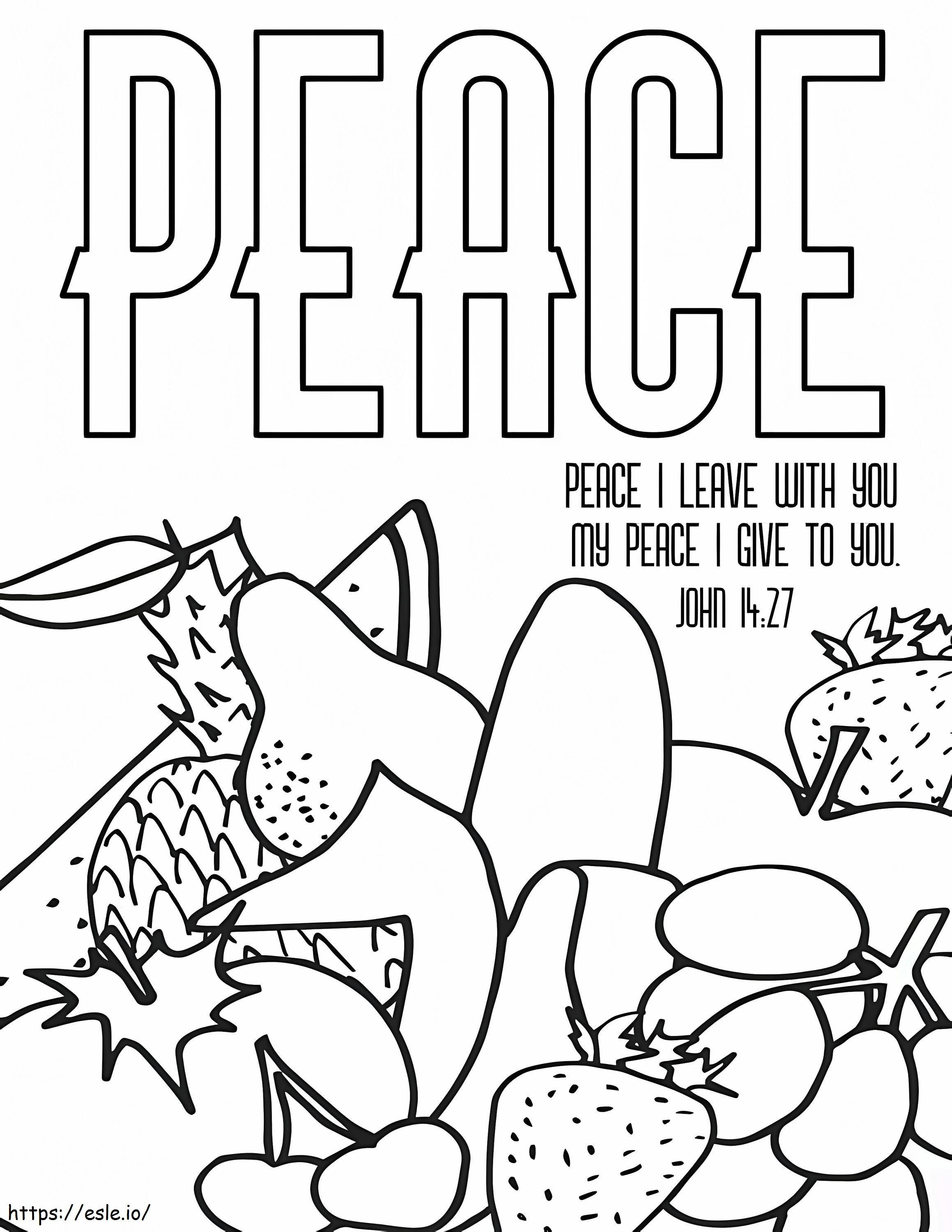 Peace Printable de colorat