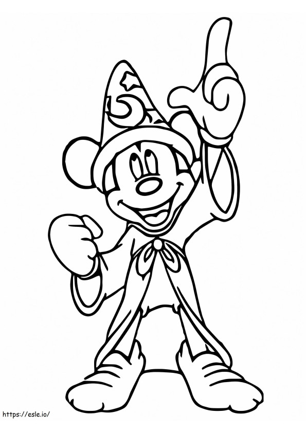 Myszka Miki z bajki Disneya kolorowanka