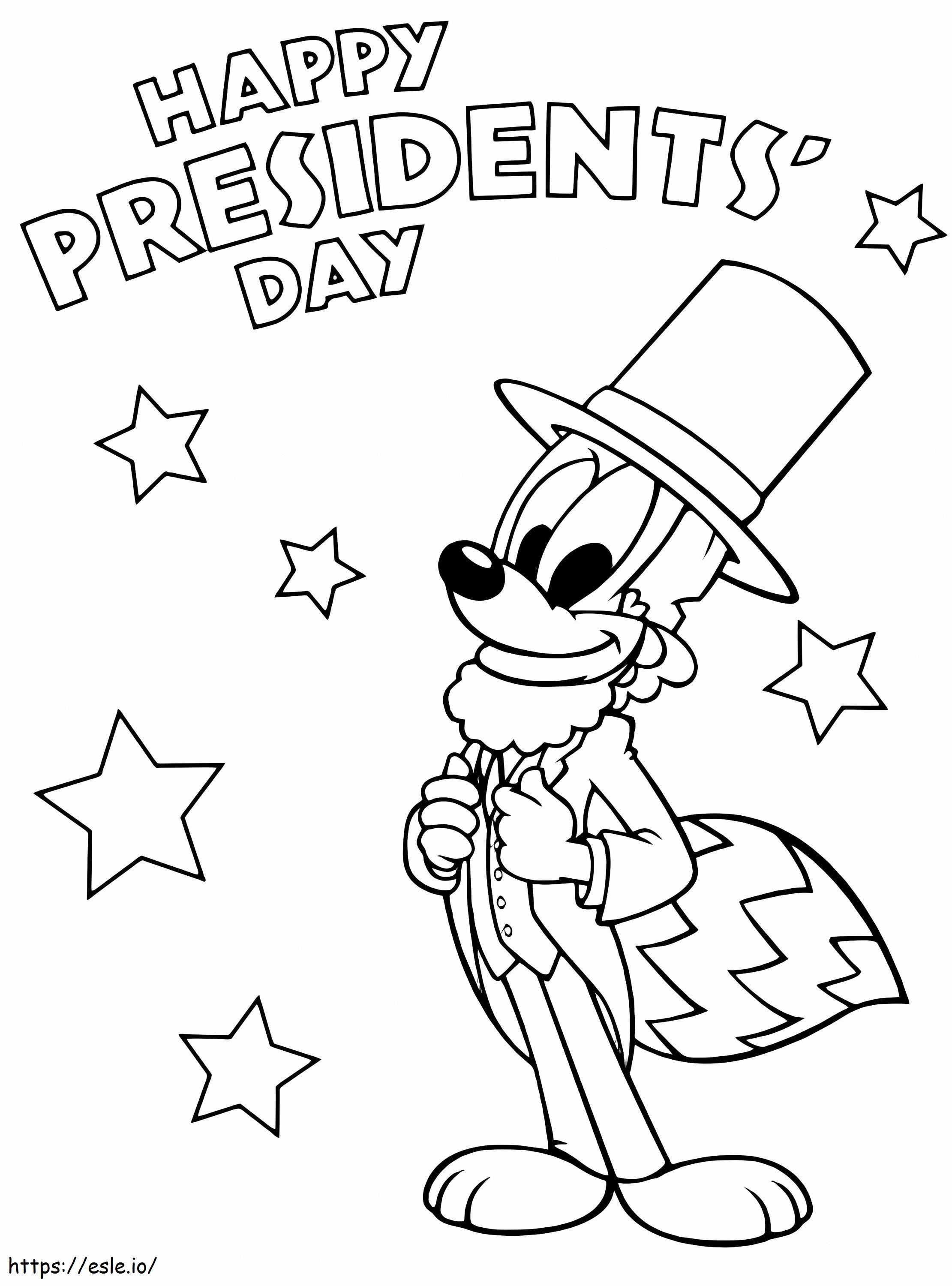 Día de los Presidentes 5 1 para colorear
