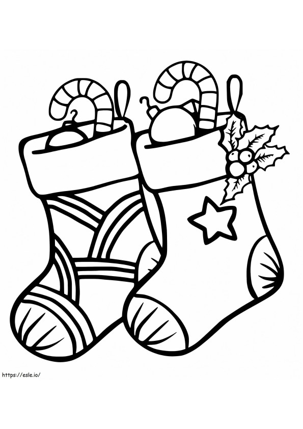 Christmas Stocking 22 coloring page