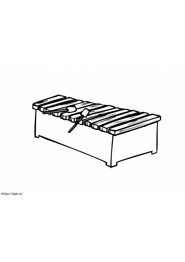 Xylophone Normal 3 coloring page