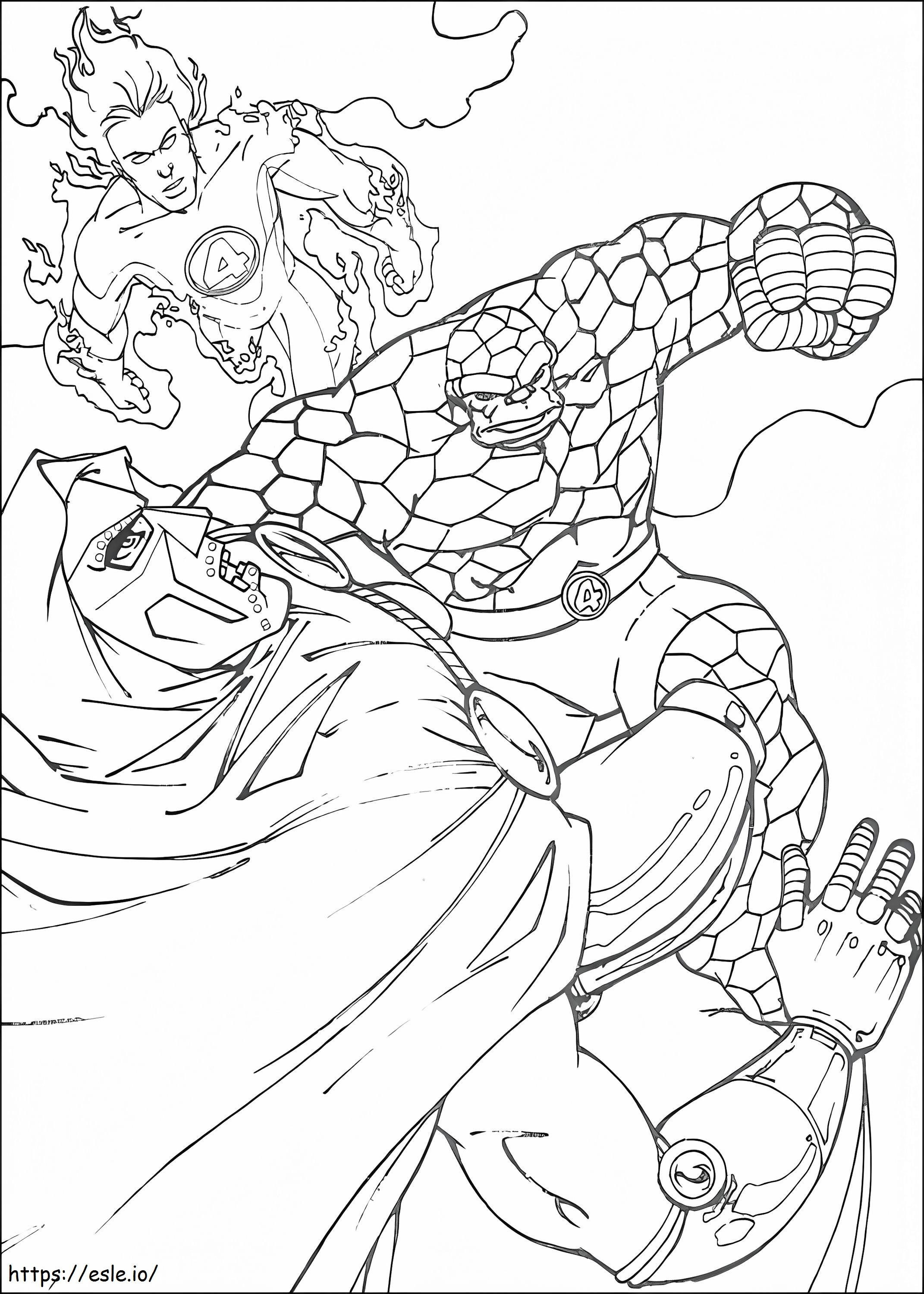 Fantastic Four 17 coloring page