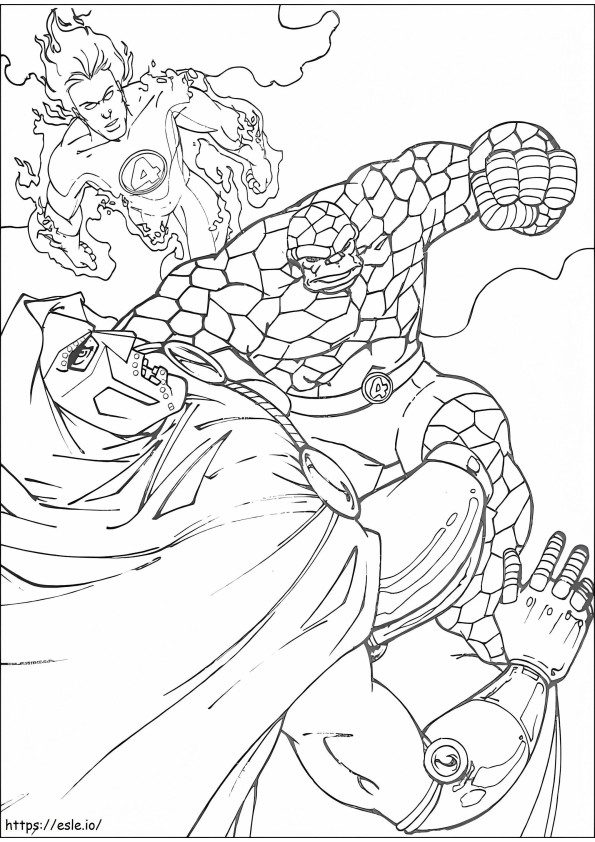 Fantastic Four 17 coloring page