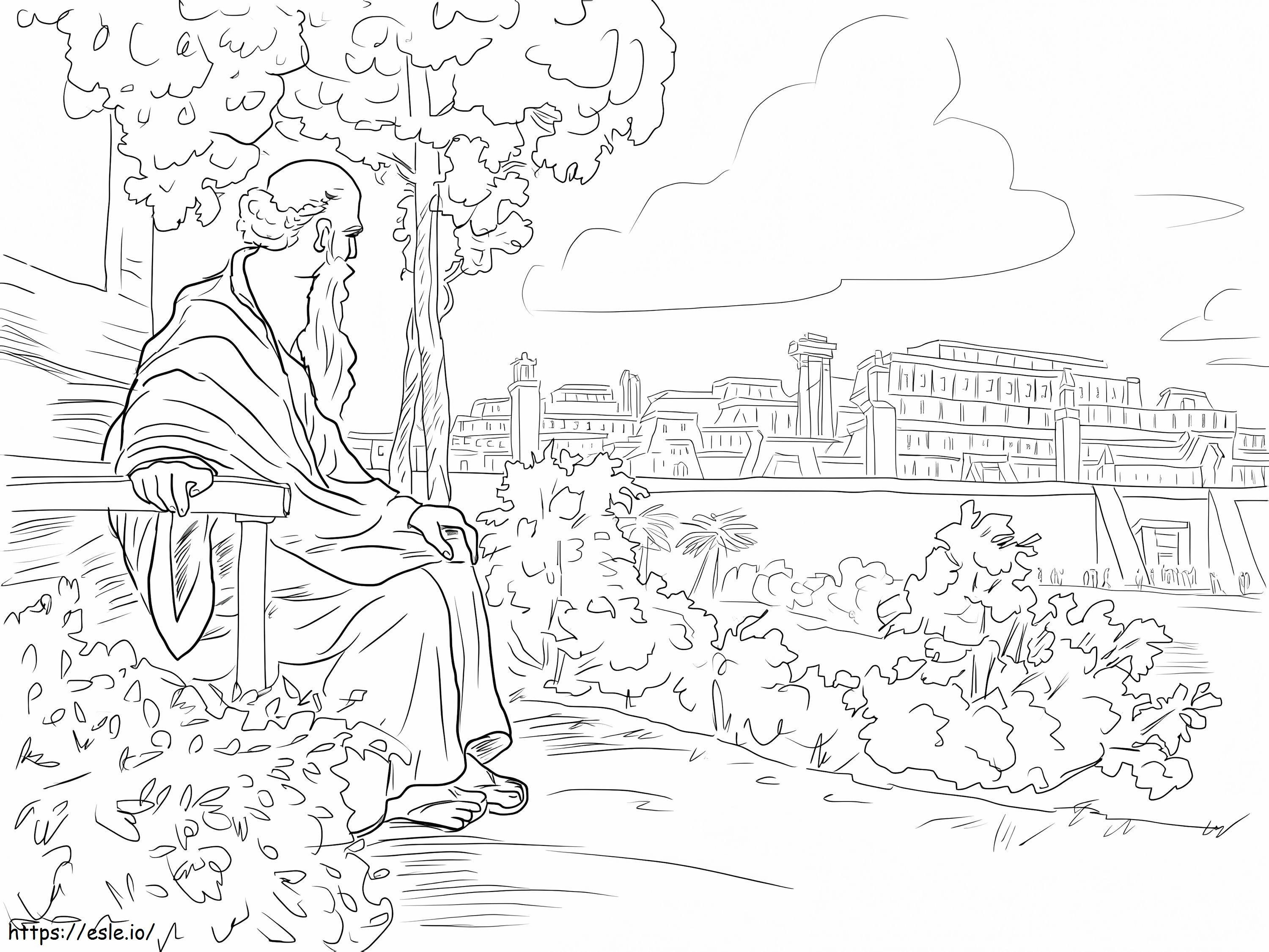 Jonah And The Vine coloring page
