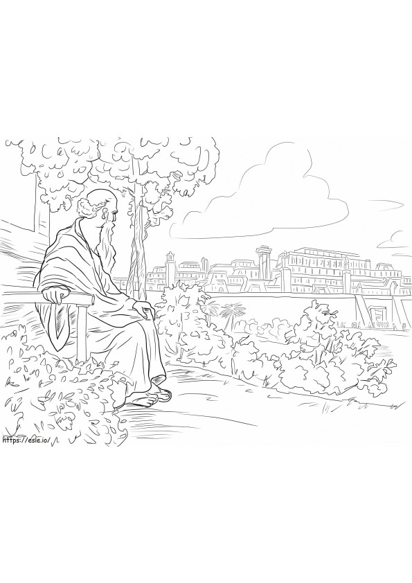 Jonah And The Vine coloring page