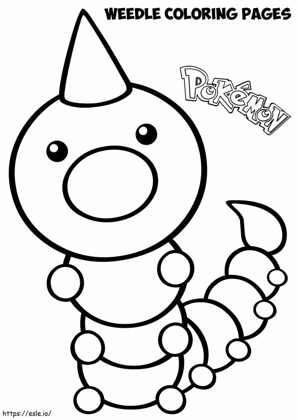 Weedle 3 coloring page