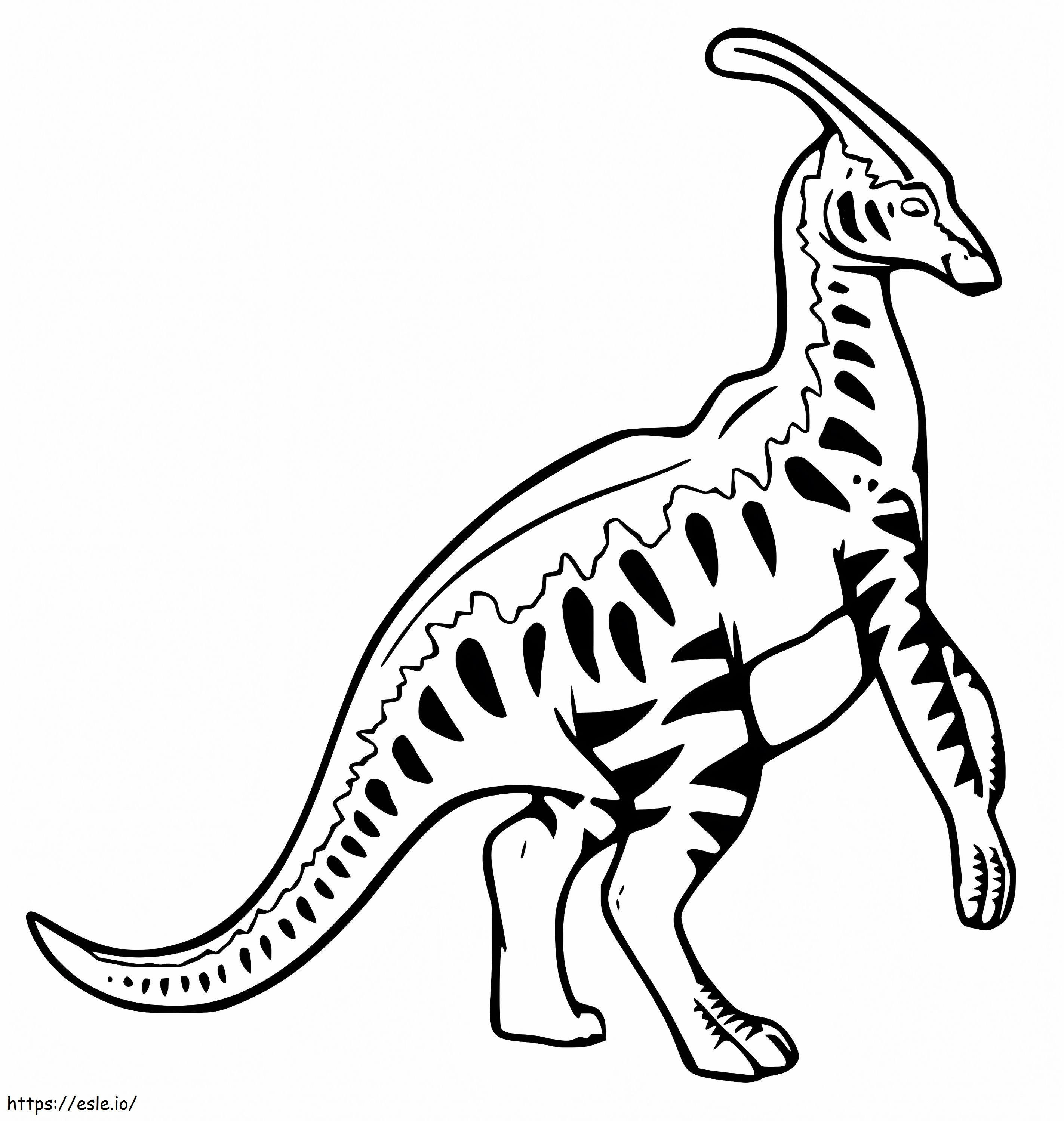 Coloriage Parasaurolophus 6 à imprimer dessin