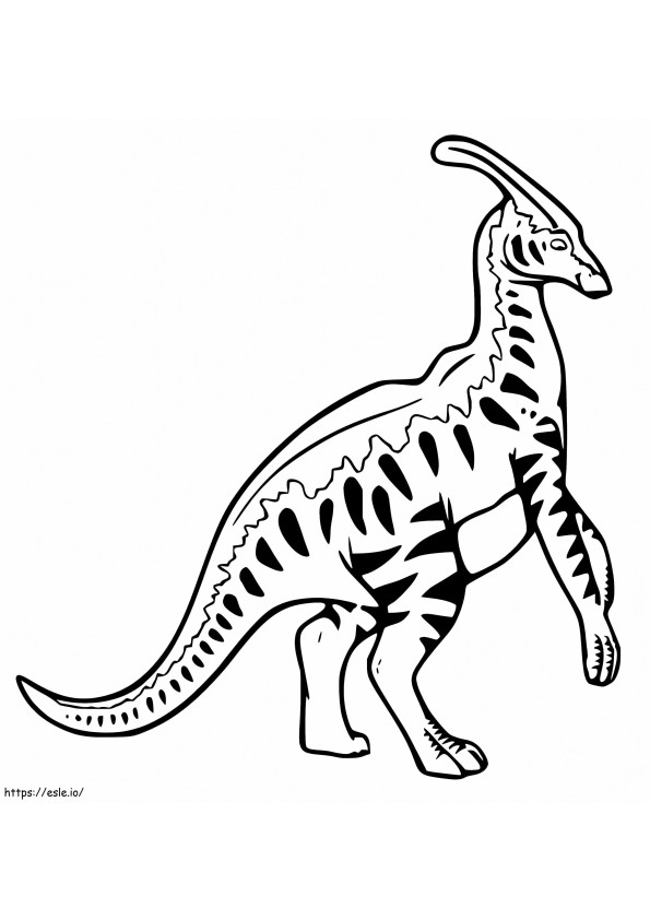 Parasaurolophus 6 kleurplaat